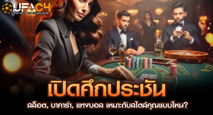เปิดศึกประชัน สล็อต, บาคาร่า, แทงบอล เหมาะกับสไตล์คุณแบบไหน?