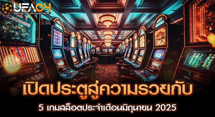 เปิดประตูสู่ความรวยกับ 5 เกมสล็อตประจำเดือนมิถุนายน 2025
