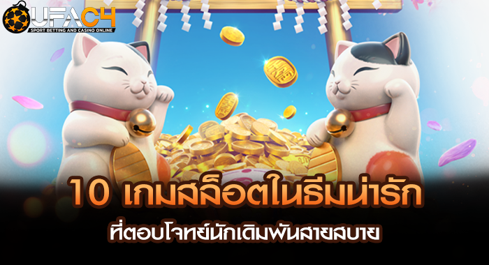 10 เกมสล็อตในธีมน่ารัก ที่ตอบโจทย์นักเดิมพันสายสบาย